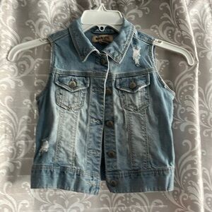 Size 8 blue spice Jean vest